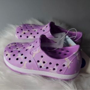 Cat & Jack Toddler Girls Slip-On Apparel Water Shoes Purple Horse Print